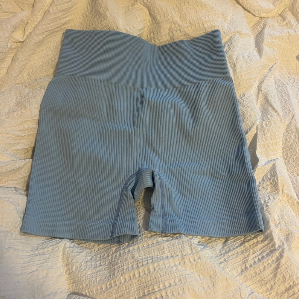 Blue work-out shorts!!